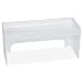 TrippNT 50078 PVC Step Shelf, 18" Width x 8" Height x 6" Depth, White