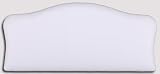 5FT KING Headboard Crown WHITE FAUX LEATHER
