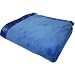 Elegant Baby 36 x 45 Bright Blue Microfiber Blanket with Satin Trim