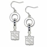 New York Rangers MVP Crystal Earrings