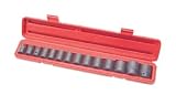15-pc. 1/2 Drive Shallow Impact Socket Set - SAE