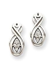 Ann Harrington Jewelry 14k White Gold .14 Ct Tw Diamond Earring Jackets