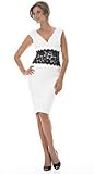 TADASHI LACE MIDRIFF DRESS