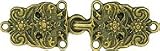 Antique Gold Finish Bavarian Cloak or Cape Clasp