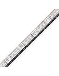 Sterling Silver CZ Bracelet - 7 Inch