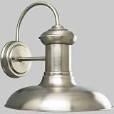 Progress Lighting Brookside Antique Nickel One-Light Wall Lantern ,12-3/8,, H, - P5723-81