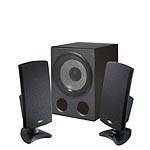 CYBER ACOUSTICS CA-3550 3PCS 68W SPEAKER SYSTEM W/SUBWOOFER (Black) (Retail)