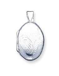 Sterling Silver Med Oval Locket