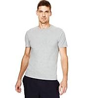2 Pack Cool & Fresh™ Stretch Cotton Crew Neck Vests with Stay New™