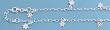 Sterling Silver Italian Anklet - Stars - 10'' in Length