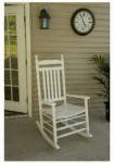 Jack Post KN-22W Knollwood Classic Wood Rocking Chair, Gloss White
