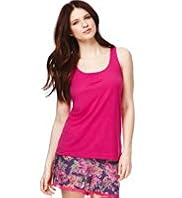 Limited Collection Scoop Neck Vest Pyjama Top