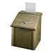 Lorell Products - Suggestion Box, With Lock, 7-3/4"x7-1/4"x9-3/4", Medium Oak - Sold as 1 EA - Promote employee-to-management communication privately and anonymously. Keep suggestions confidential with this Woodgrain Suggestion Box. Box is made of scratch-resistant and stain-resistant melamine laminate with a 5-1/4" wide deposit slot. Suggestion box includes 25 suggestion cards. Use on desktop or mount to wall.