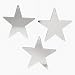 Lot of 12 Silver Cardboard 9" Star Party Decorations
