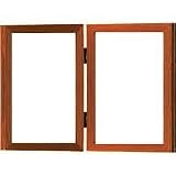 Dennis Daniels Essential Gallery Wood Molding Double Vertical Frame for Two 8 x 10 Photographs, Color: Dark Walnut.
