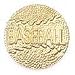 Gold Baseball Pin