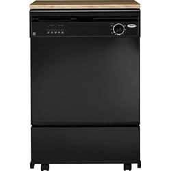 Whirlpool : DP840SWSX 24in Portable Dishwasher with 5 Cycles Black