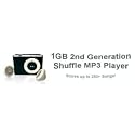 BLACK 1gb MP3 shuffle player