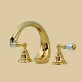 Aqua Brass Crystal Deckmount 3 Piece Tub Set - 3617 / 3617-GD - colo/3617