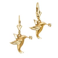 14kt. Gold, Hummingbird Dangle Earrings by Fred Meyer Jewelers