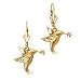 Jewelry : 14kt. Gold, Hummingbird Dangle Earrings