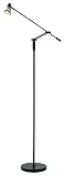 Adesso 3651 01 Maestro Balance Arm Floor Lamp Black