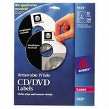 AVERY-DENNISON AVE5931 CD DVD Removable Labels for Laser... by AVERY-DENNISON