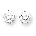 14k White Gold 7mm Cubic Zirconia earring XE74WCZ