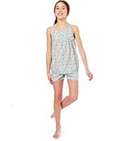 Pure Cotton Floral Camisole Shortie Pyjamas