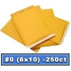#0 Kraft Bubble-Mailer (250 per case)