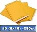 #0 Kraft Bubble-Mailer (250 per case)