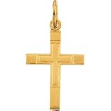 14K Yellow Gold Child's Cross Pendant