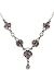 Amethyst & Pearl Set Silver Necklace.