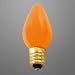 C7 ORANGE SIGN LIGHT BULB 7 WATTS CANDELABRA BULB 130 VOLTS 3500 HOURS