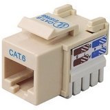 Belkin - Keystone jack - RJ-45 - ivory - 1 port (pack of 25 )