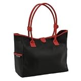 McKenzie Kids Kensington Diaper Bag in Black/Red