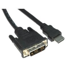 Max Value HDMI 19 Pin Male to Single Link DVI-D Male, 2 Mtrs, Black