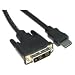 Max Value HDMI 19 Pin Male to Single Link DVI-D Male, 2 Mtrs, Black