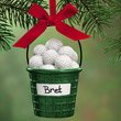 Personalized Bucket of Golf Balls Ornament