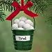 Personalized Bucket of Golf Balls Ornament