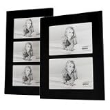 Kenro Black Glass Frame 3 (6x4) Apertures