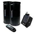 Audio Unlimited Premium 900MHz Wireless Indoor/Outdoor Speakers withRemote and Dual Power Transmitter (Black)