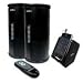 Audio Unlimited Premium 900MHz Wireless Indoor/Outdoor Speakers withRemote and Dual Power Transmitter (Black)