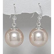 Click here to buy Freshwater Cultured Pearl Drop Earrings in Sterling Silver - Gems Couture by Gems Couture.