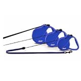 Flexi Classic Long 3 Retractable Tape Leash For Dogs Up To 110lbs. (Blue)