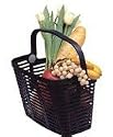 Basket bicycle, Plaza basket High quality plastic basket, Adjustable Quick Release, no rusting, no deforming!, Black Biria