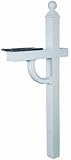 Solar Group AP000W01 Arden Post with Aluminum and Injection Molded Construction, White