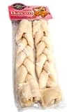 Harper S Pet Products Braided Sticks 8in Bacon 2p 1 Bacon - 93867