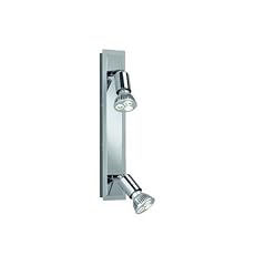 Trio-Leuchten 820510205 Power-LED-Balken 2 Spots � 3x1W GU10 3100K. L�nge: 32cm alufarbig/chrom
