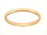 14 KT Yellow Gold Wedding Band-Plain-2mm